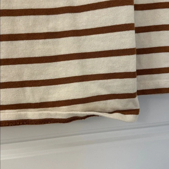 Sezane Colette Marinière Ecru / Camel - Size M - Picture 4 of 7